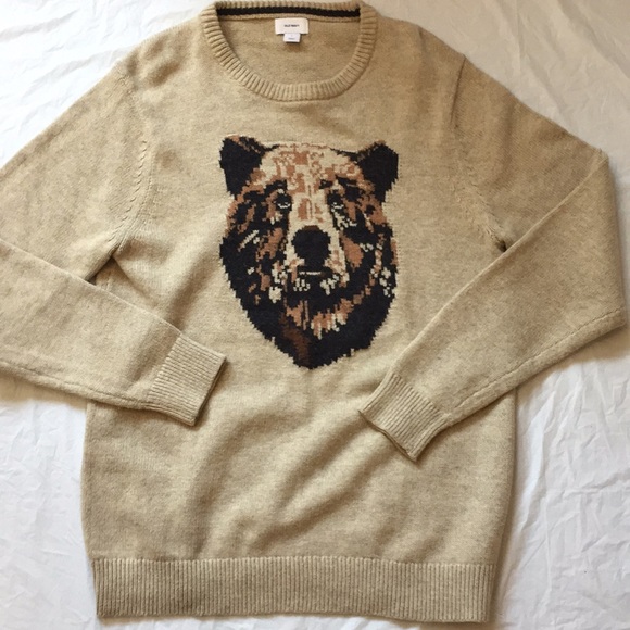 Old Navy Brown Bear Wool Sweater | Poshmark